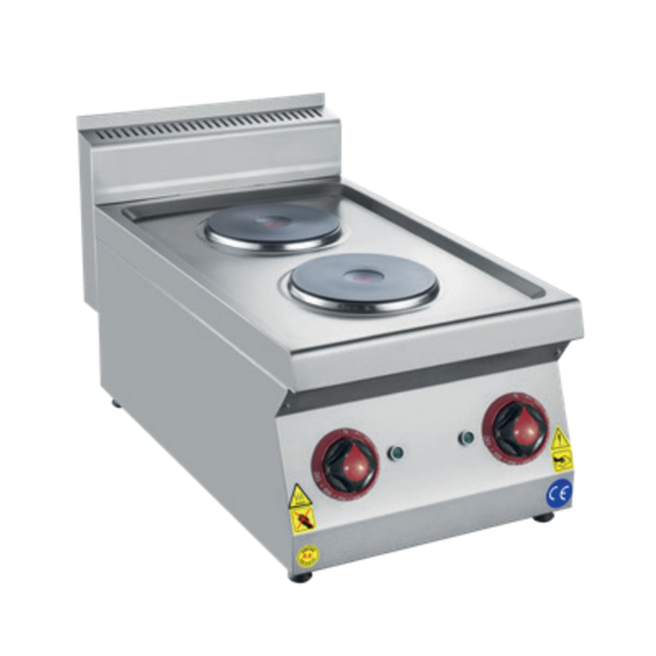 CSA Karacasan 40 cm 700 Seri Set Üstü Çift Gözlü Elektrikli Ocak - Image 1