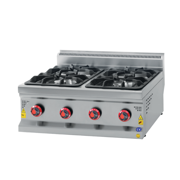 CSA Karacasan 80 cm 700 Seri Set Üstü 4 Gözlü Doğalgazlı Ocak - Image 1