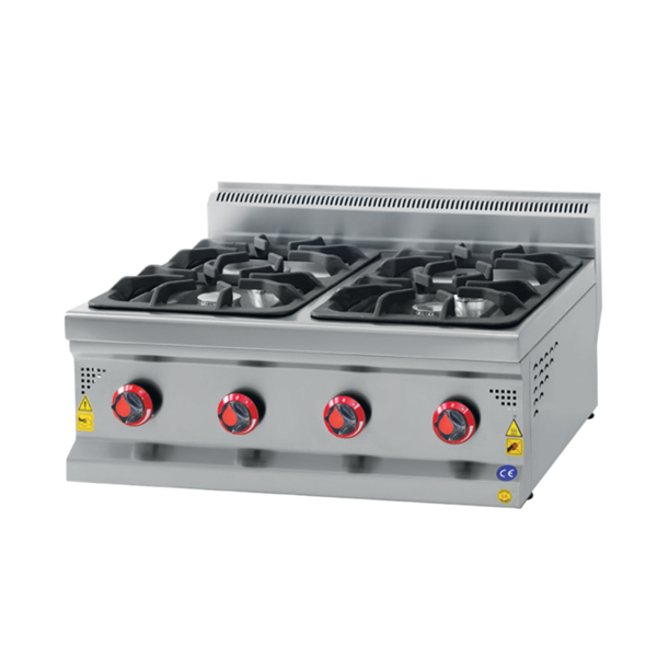 CSA Karacasan 80 cm 700 Seri Set Üstü 4 Gözlü Doğalgazlı Ocak - Image 1