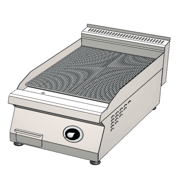 CSA Karacasan 40 cm 700 Seri Set Üstü Elektrikli Tam Kanallı Izgara - Image 1