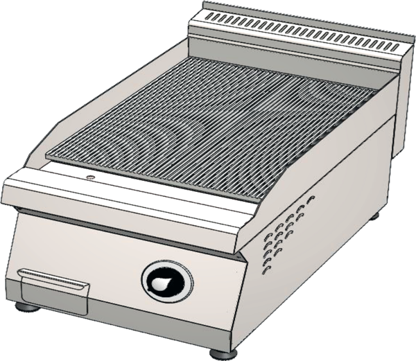 CSA Karacasan 40 cm 700 Seri Set Üstü Elektrikli Tam Kanallı Izgara - Image 1