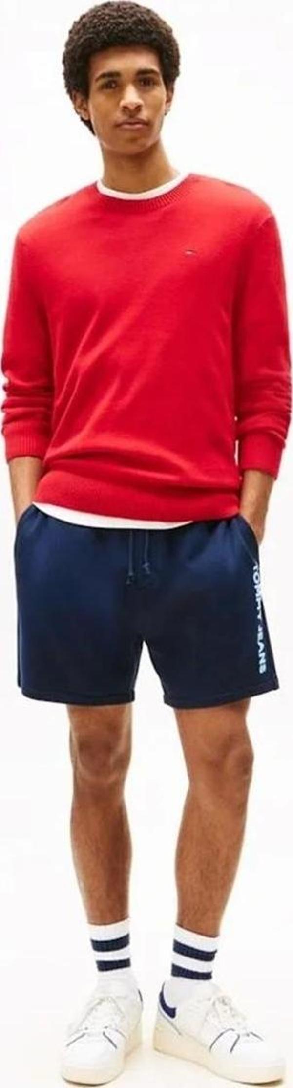Tommy Jeans Erkek Rahat Kesim Klasik Plaj Mavi Şort DM0DM21781C1G - Image 1