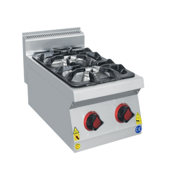 CSA Karacasan 40 cm 700 Seri Set Üstü İki Gözlü Tüplü Ocak - Image 1