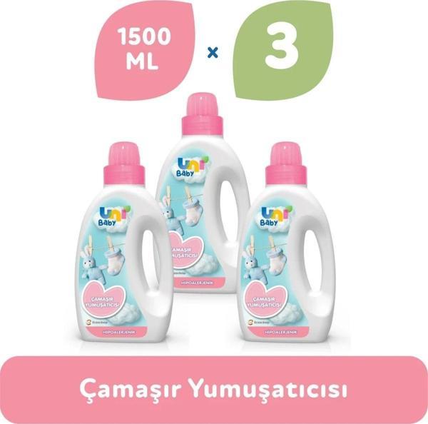 Uni Baby Çamaşır Yumuşatıcı 1500 Ml 3'Lü Set - Image 1