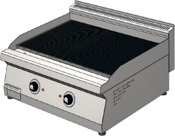 CSA Karacasan 80 cm 700 Seri Set Üstü Elektrikli Tam Kanallı Izgara - Image 1