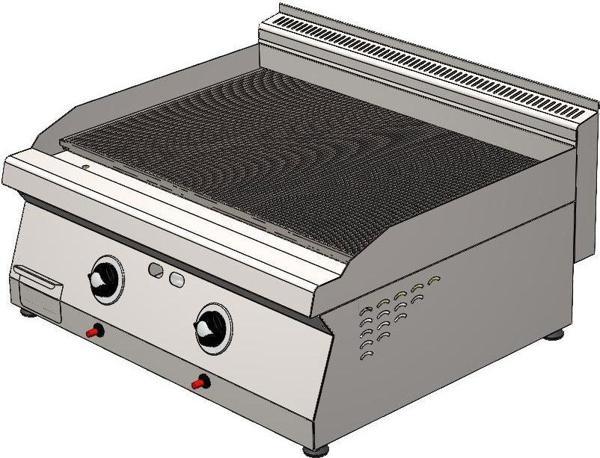 CSA Karacasan 80 cm 700 Seri Set Üstü Tüplü Tam Kanallı Izgara - Image 1