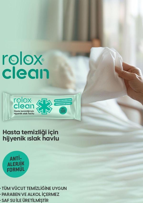 Rolox Clean - 50 Paket – Hasta Temizliği İçin Hijyenik Islak Havlu - Image 1