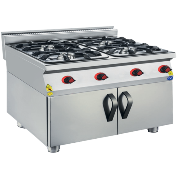 CSA Karacasan 900 Seri  Dolaplı 80 cm 4 Gözlü Tüplü Ocak - Image 1