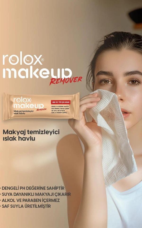 Rolox Makeup Remover 25 Paket - Makyaj Temizleyici Islak Havlu - Image 1