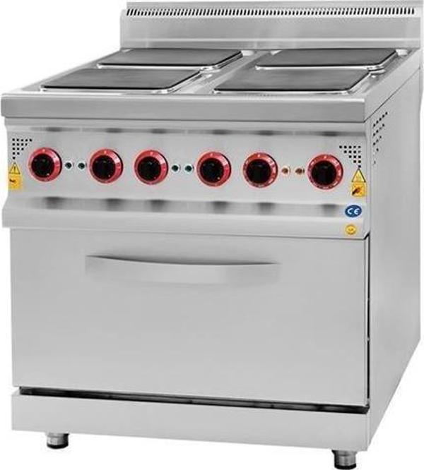CSA Karacasan 900 Seri Elektrikli Dört Göz Kuzineli Ocak80x90x85Cm - Image 1