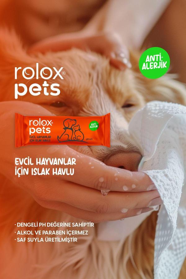 Rolox Pets - 50 Paket - Evcil Hayvanlar İçin Islak Havlu - Image 1