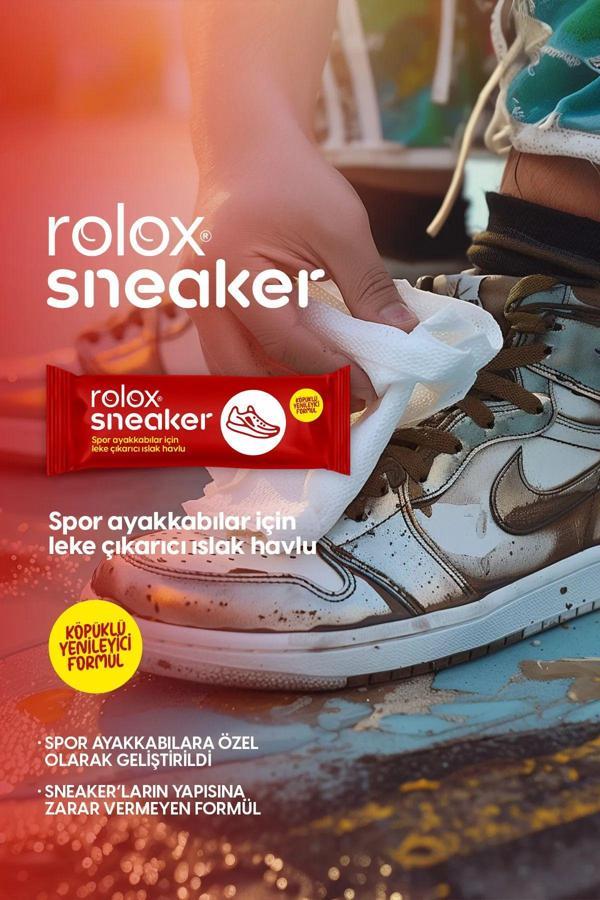 Rolox Sneaker - 10 Paket - Spor Ayakkabılar İçin Leke Çıkarıcı Islak Havlu - Image 1