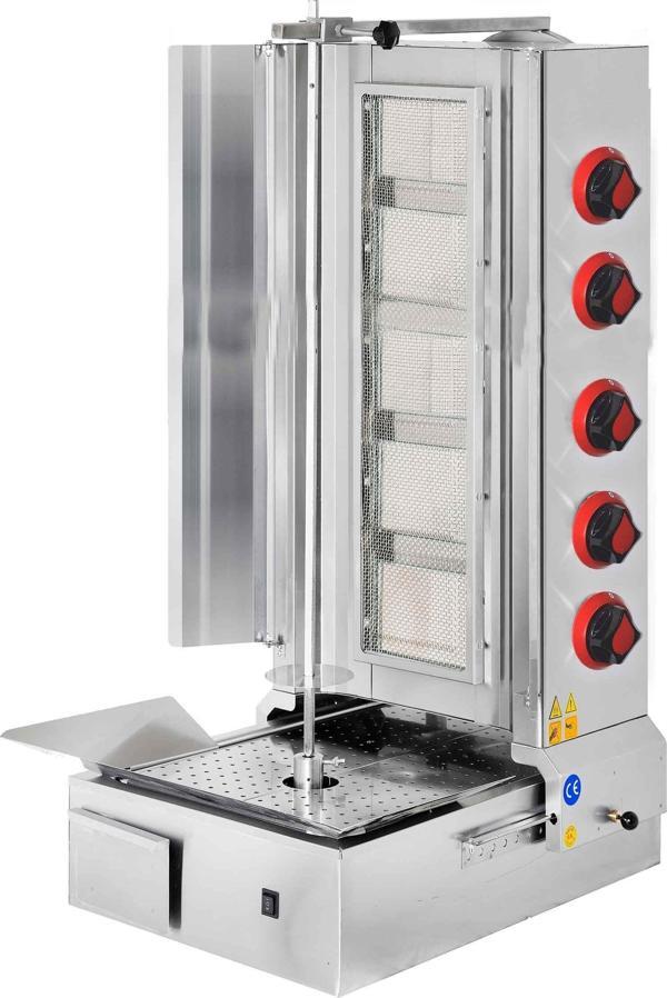 CSA Karacasan  Tüplü 5 Radyanlı Alttan Motorlu Döner Ocağı Makinesi - Image 1