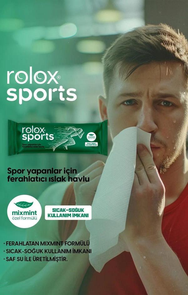 Rolox Sports - 100 Paket – Spor Yapanlar İçin Ferahlatıcı Islak Havlu - Image 1