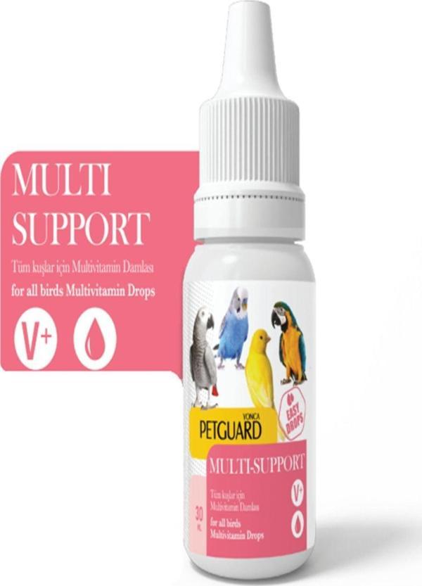 Petguard Tüm Kuşlar İçin Multi Vitamin Damla Multi-Support Destekleyici Kuş Vitamini - Image 1