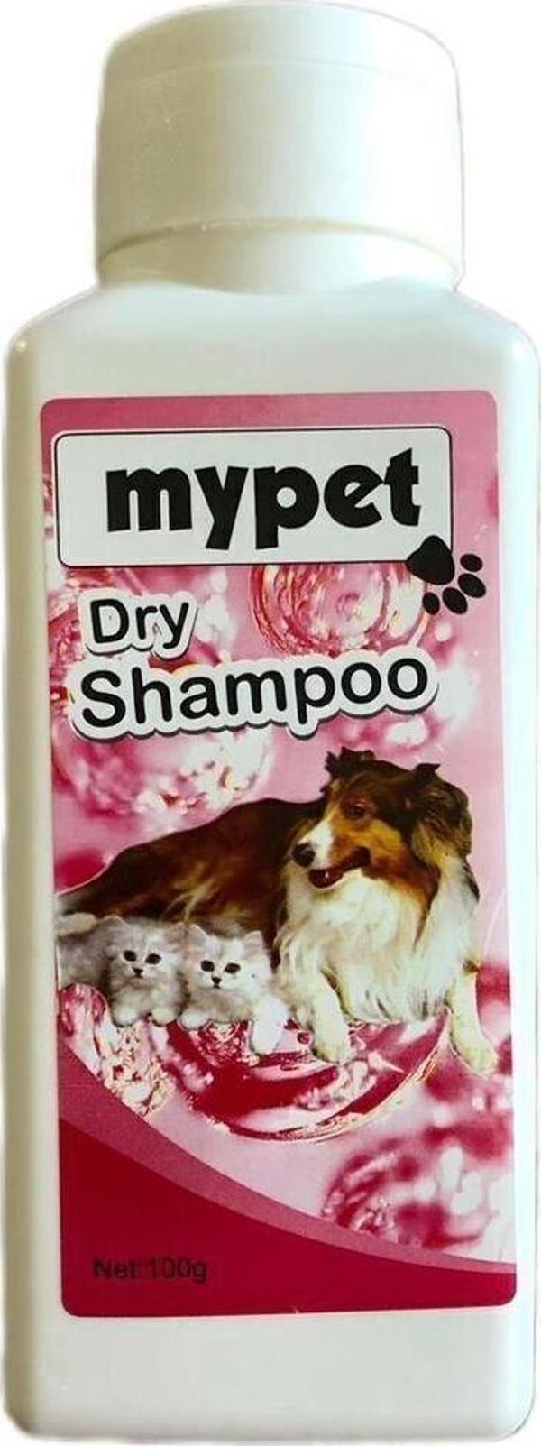Mypet Premium Tüy Dökülmesi Karşıtı Doğal İçerikli Kedi Ve Köpek İçin Pudralı Toz Kuru Şampuan 100G - Image 1