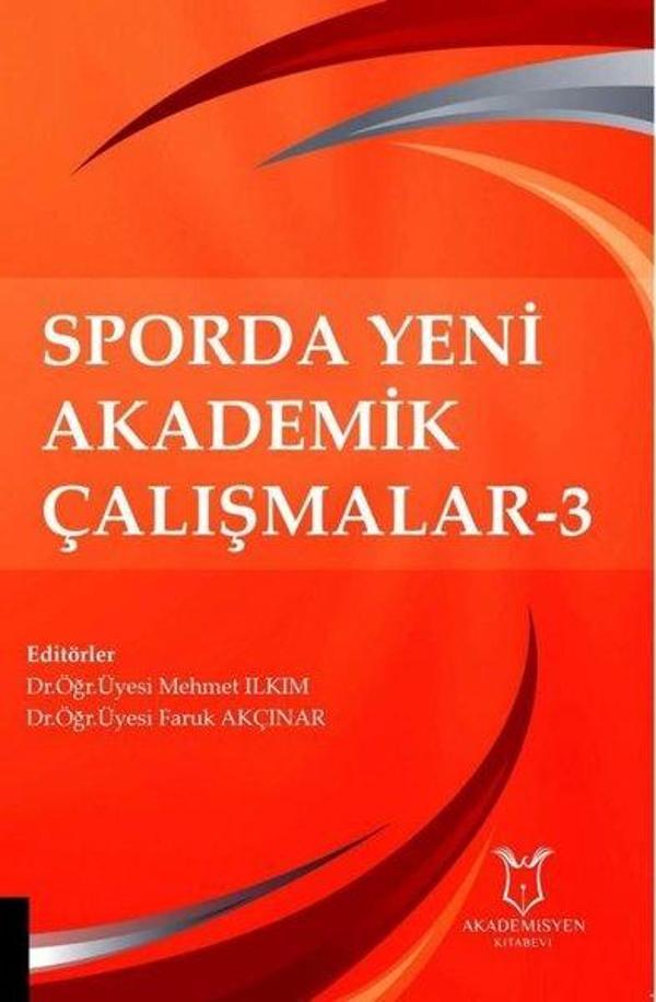 Sporda Yeni Akademik Çalışmalar - 3 - Akademisyen Kitabevi - Image 1