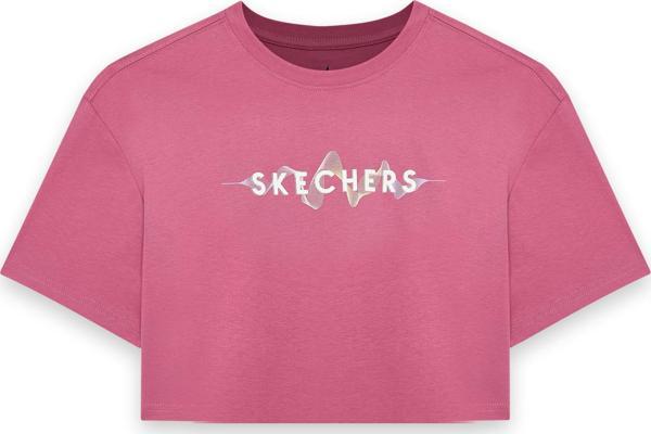 Skechers S242142 W Light Weight Regular Pembe Kadın T-Shirt - Image 1