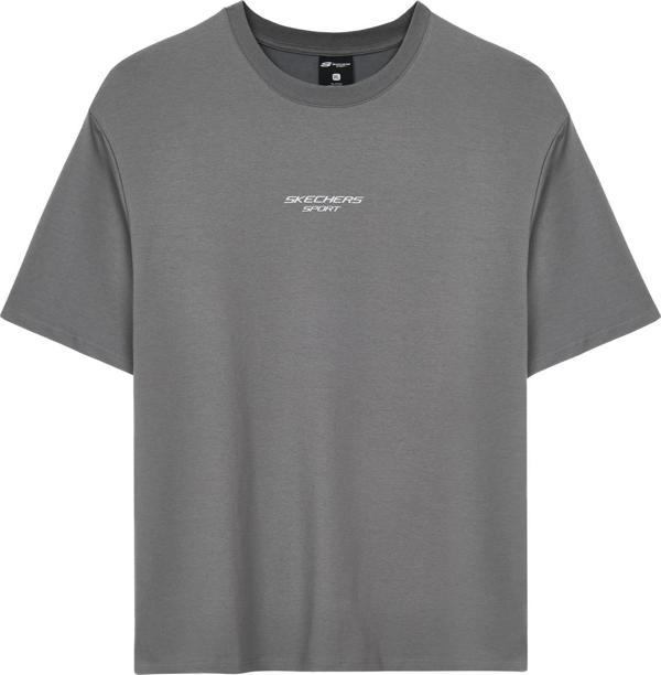 Skechers S231094 Graphic Tee Reflect Logo Antrasit Erkek T-Shirt - Image 1