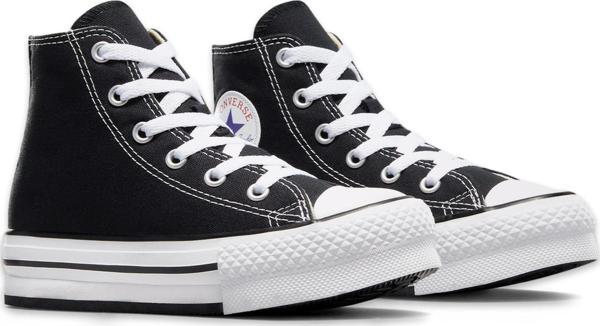 Converse 372859C Chuck Taylor All Star Eva Lift Canvas Platform Siyah-Beyaz Çocuk Spor Aya - Image 1