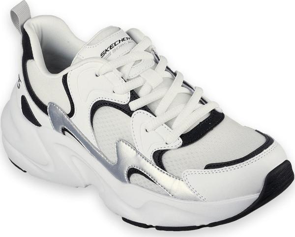 Skechers 117364Z Beyaz-Siyah Kadın Spor Ayakkabı - Image 1