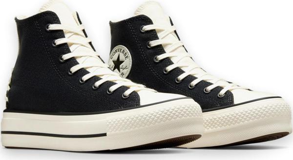 Converse A12552C Chuck Taylor All Star Crafted Laces Lift Hi Platform Sneaker Siyah Unisex - Image 1