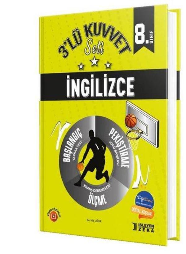 2023 8.Sınıf İngilizce 3'lü Kuvvet Serisi Set - İşleyen Zeka Yayınları - Image 1