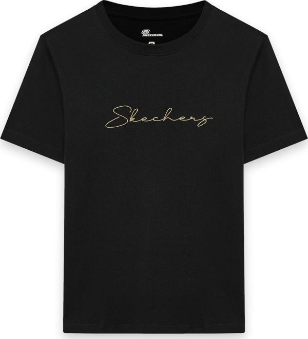 Skechers S242166 W Light Weight Regular Siyah Kadın T-Shirt - Image 1