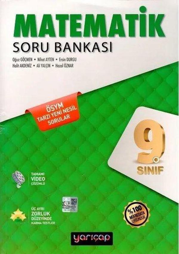 2022 9.Sınıf Matematik Soru Bankası - Yarı Çap Yayınları - Image 1