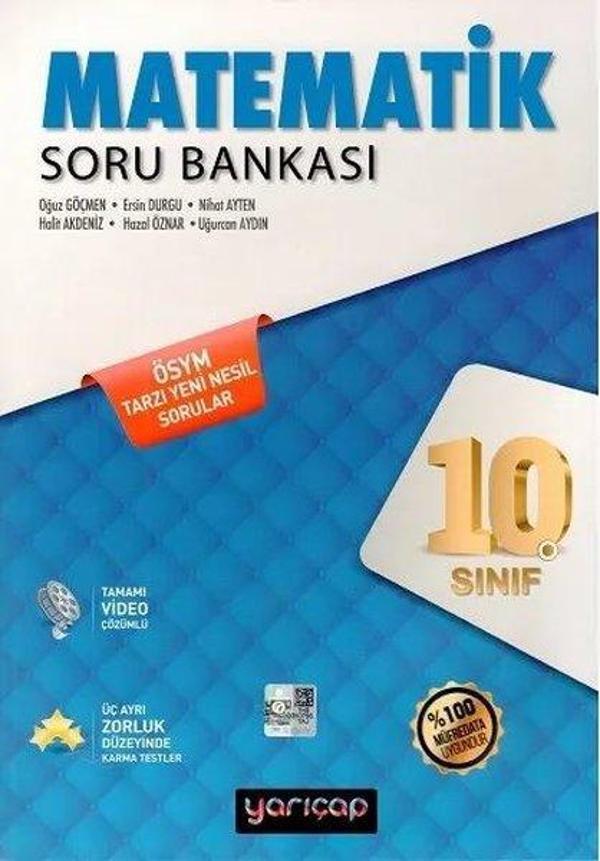 2022 10.Sınıf Matematik Soru Bankası - Yarı Çap Yayınları - Image 1