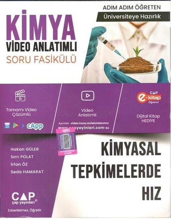 2023 Kimya Kimyasal Tepkimelerde Hız Video Anlatımlı Soru Fasikülü - Çap Yayınları - Image 1