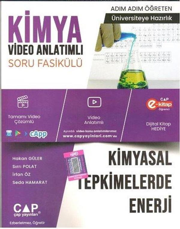 2023 Kimya Kimyasal Tepkimelerde Enerji Video Anlatımlı Soru Fasikülü - Çap Yayınları - Image 1