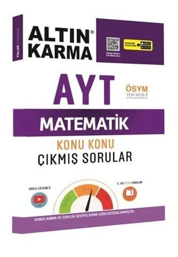 AYT Matematik Konu Konu Çıkmış Sorular - Altın Karma Yayınları - Image 1