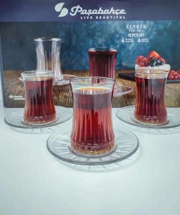 Paşabahçe 950054 Elysia 12 Parça 6 Kişilik Çay Seti - Image 1