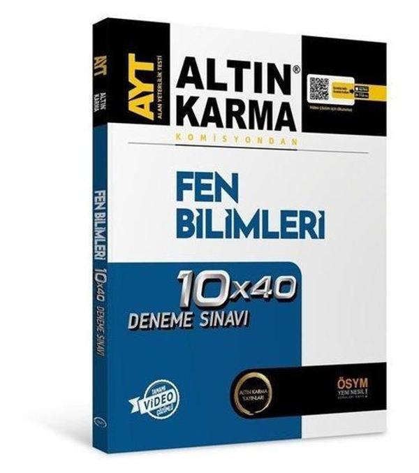 AYT Fen Bilimleri 10x40 Deneme - Altın Karma Yayınları - Image 1