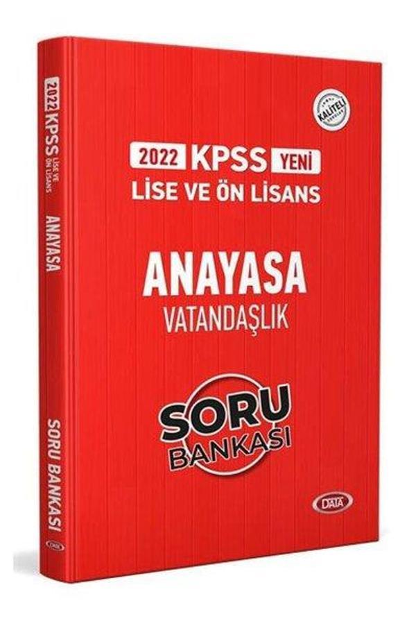 2022 KPSS Lise Ön Lisans Anayasa Vatandaşlık Soru Bankası - Data Yayınları - Ders Kitapları - Image 1