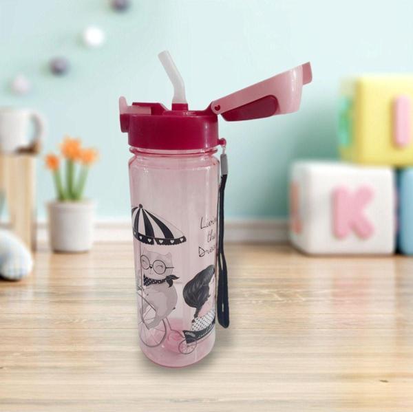 Ahir Ticaret Çocuklar İçin-İlk Öğretim Pipetli Su Matarası 700 Ml - Image 1
