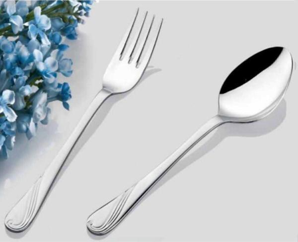 İnter Çelik Bahar Model Kaşık Çatal 60 Parça Kutulu Set - Image 1