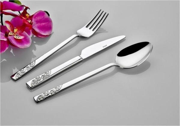 İnter Çelik Safir Model 12 Adet Yemek Kaşığı - Image 1