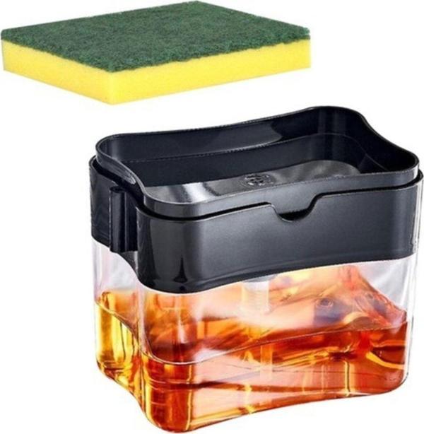 Bee Home Plastik Pompalı Sünger Hazneli Sıvı Sabun Dispenseri 750 Ml - Image 1