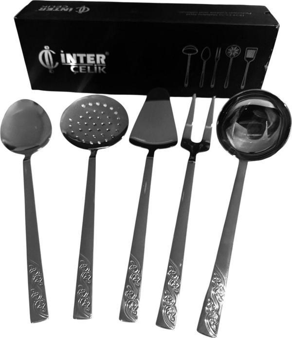 İnter Çelik Safir Model Servis Takımı 5 Prç. - Image 1