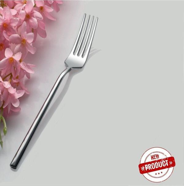 Ahir Ticaret İnter Çelik Işıl Model Yemek Çatalı 12 Adet - Image 1