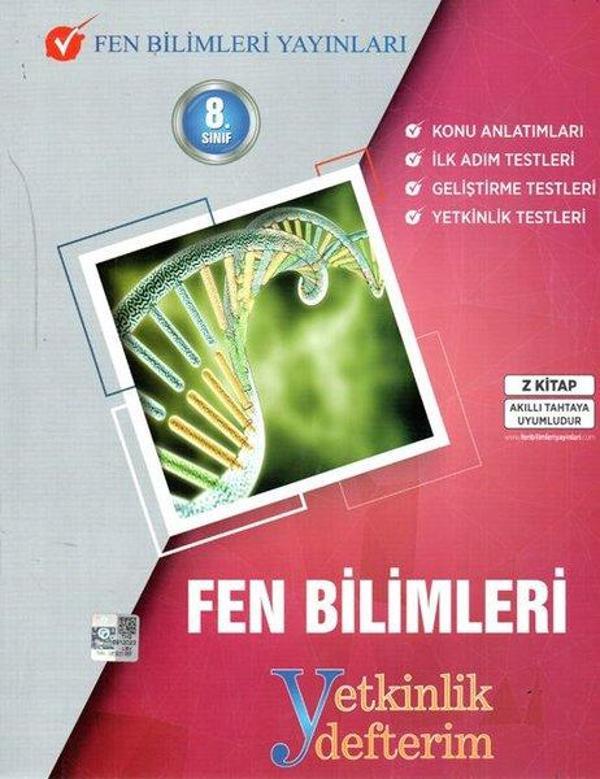 8.Sınıf Yeni Nesil Fen Bilimleri Yetkinlik Defterim - Fen Bilimleri Yayınları - Image 1