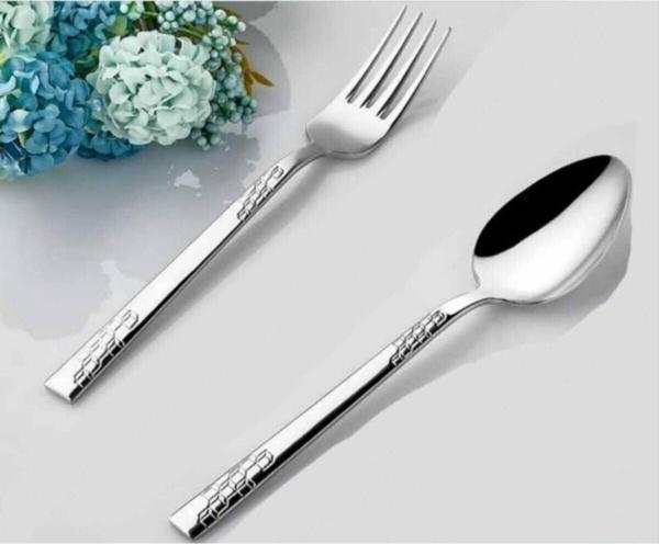 İnter Çelik Karel Model Kaşık-Çatal Seti 60 Parça - Image 1