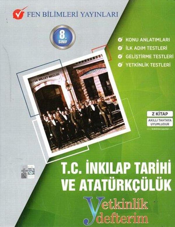 8.Sınıf T.C İnkılap Tarihi ve Atatürkçülük Yetkinlik Defterim - Fen Bilimleri Yayınları - Image 1