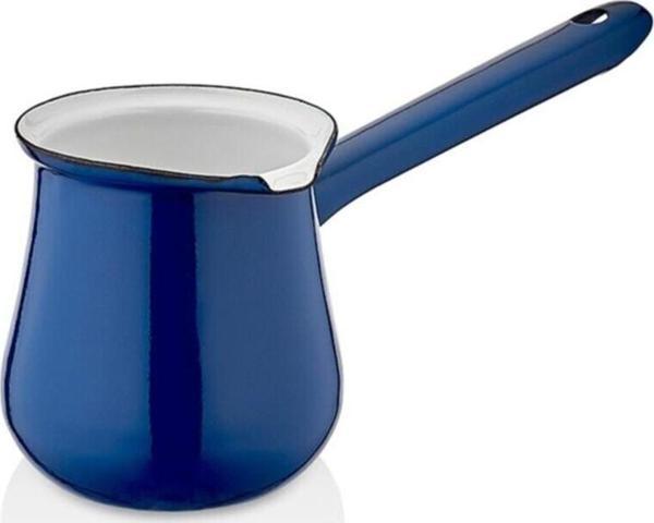 Ebru Metal Emaye Nostalji Cezve No:6 Mavi - Image 1