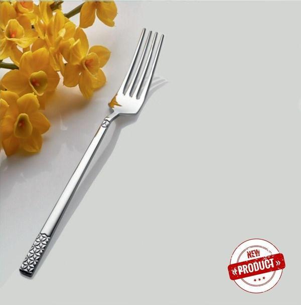 Ahir Ticaret Inter Çelik Yıldız Model Yemek Çatal 12 Adet - Image 1