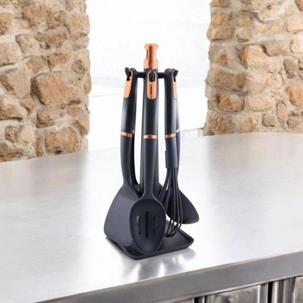 Ahir Ticaret 6 Parça Mutfak Servis Seti Takımı Kepçe Kaşık Spatula Çırpıcı Makarna Kaşığı - Image 1