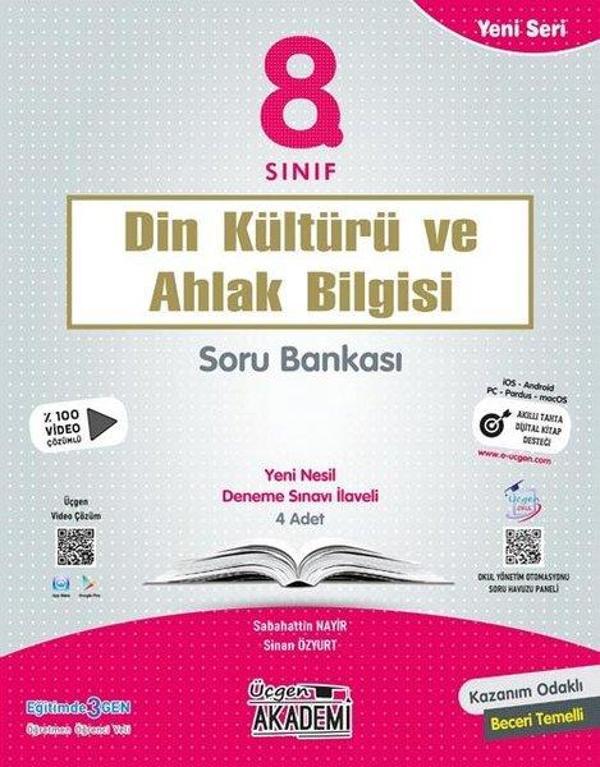 8.Sınıf Din Kültürü ve Ahlak Bilgisi Soru Bankası - Üçgen Akademi - Image 1