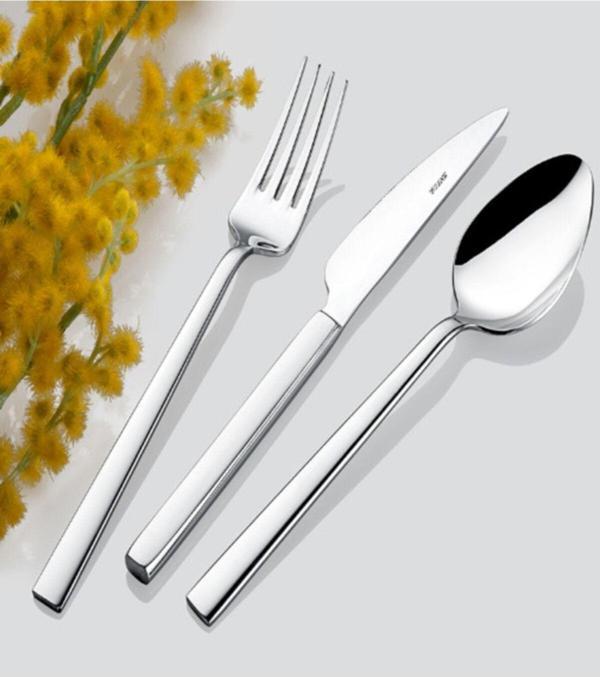 İnter Çelik Nil Model Tatlı Kaşık 12 Parça - Image 1